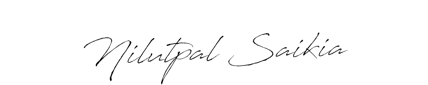 Create a beautiful signature design for name Nilutpal Saikia. With this signature (Antro_Vectra) fonts, you can make a handwritten signature for free. Nilutpal Saikia signature style 6 images and pictures png