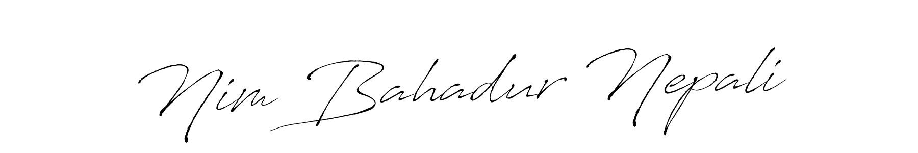 It looks lik you need a new signature style for name Nim Bahadur Nepali. Design unique handwritten (Antro_Vectra) signature with our free signature maker in just a few clicks. Nim Bahadur Nepali signature style 6 images and pictures png