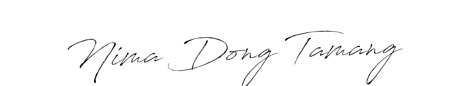 The best way (Antro_Vectra) to make a short signature is to pick only two or three words in your name. The name Nima Dong Tamang include a total of six letters. For converting this name. Nima Dong Tamang signature style 6 images and pictures png