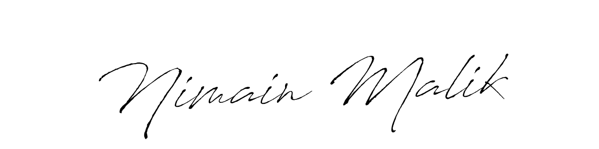 How to make Nimain Malik name signature. Use Antro_Vectra style for creating short signs online. This is the latest handwritten sign. Nimain Malik signature style 6 images and pictures png