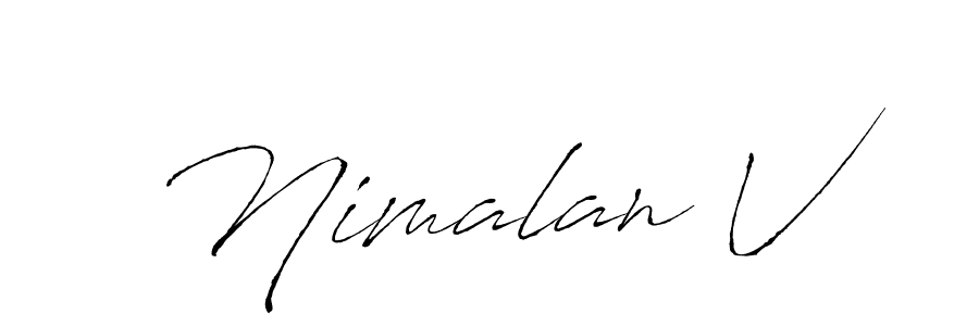 Here are the top 10 professional signature styles for the name Nimalan V. These are the best autograph styles you can use for your name. Nimalan V signature style 6 images and pictures png