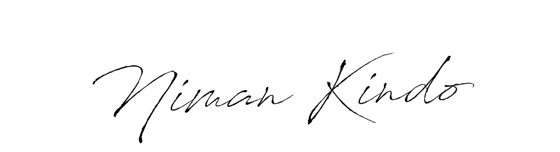 Design your own signature with our free online signature maker. With this signature software, you can create a handwritten (Antro_Vectra) signature for name Niman Kindo. Niman Kindo signature style 6 images and pictures png