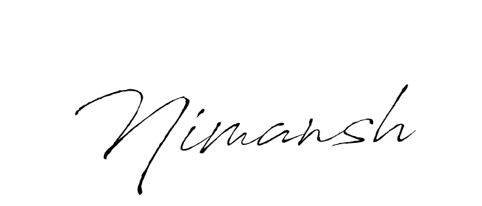 How to make Nimansh signature? Antro_Vectra is a professional autograph style. Create handwritten signature for Nimansh name. Nimansh signature style 6 images and pictures png
