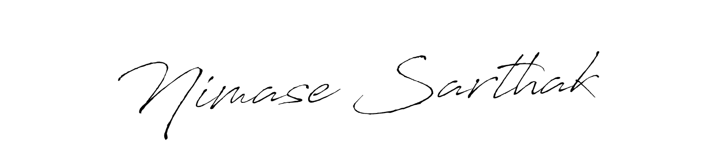 Create a beautiful signature design for name Nimase Sarthak. With this signature (Antro_Vectra) fonts, you can make a handwritten signature for free. Nimase Sarthak signature style 6 images and pictures png