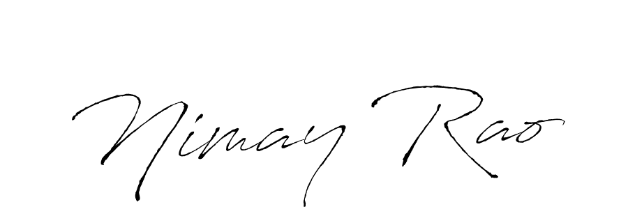 Use a signature maker to create a handwritten signature online. With this signature software, you can design (Antro_Vectra) your own signature for name Nimay Rao. Nimay Rao signature style 6 images and pictures png