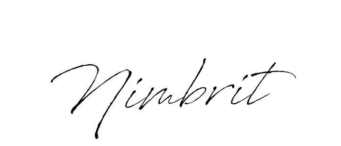 How to make Nimbrit signature? Antro_Vectra is a professional autograph style. Create handwritten signature for Nimbrit name. Nimbrit signature style 6 images and pictures png