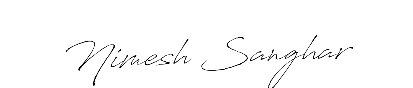 You can use this online signature creator to create a handwritten signature for the name Nimesh Sanghar. This is the best online autograph maker. Nimesh Sanghar signature style 6 images and pictures png