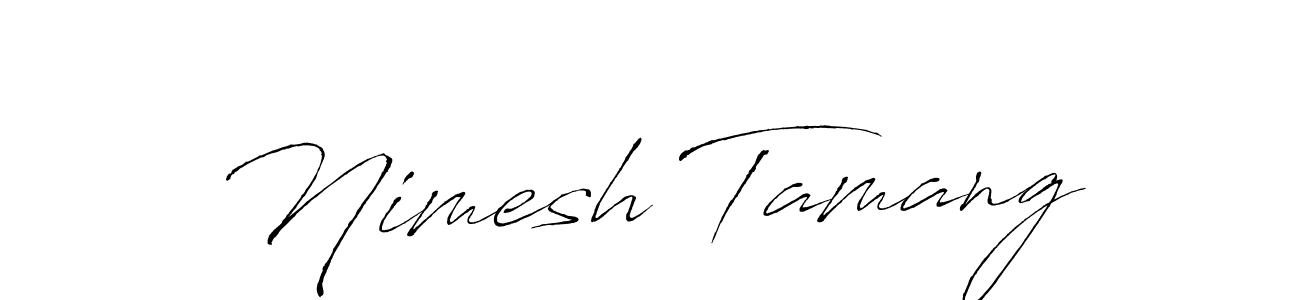 Also we have Nimesh Tamang name is the best signature style. Create professional handwritten signature collection using Antro_Vectra autograph style. Nimesh Tamang signature style 6 images and pictures png