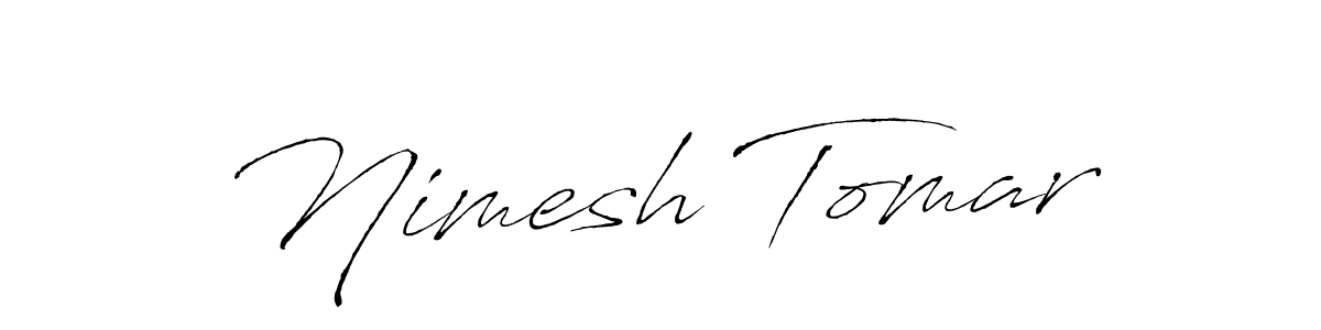 Antro_Vectra is a professional signature style that is perfect for those who want to add a touch of class to their signature. It is also a great choice for those who want to make their signature more unique. Get Nimesh Tomar name to fancy signature for free. Nimesh Tomar signature style 6 images and pictures png