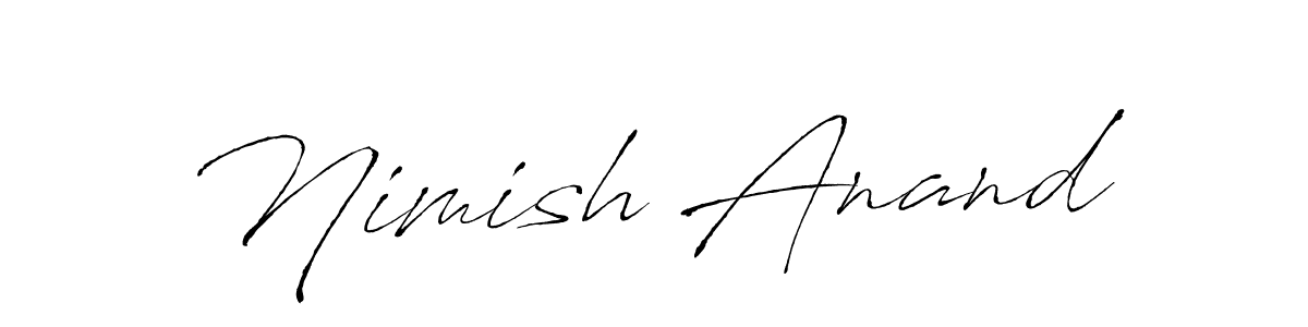 You can use this online signature creator to create a handwritten signature for the name Nimish Anand. This is the best online autograph maker. Nimish Anand signature style 6 images and pictures png