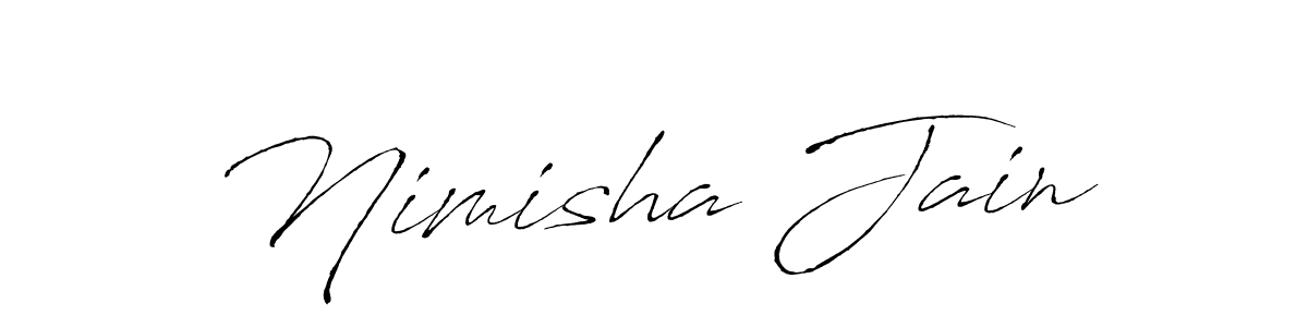 Design your own signature with our free online signature maker. With this signature software, you can create a handwritten (Antro_Vectra) signature for name Nimisha Jain. Nimisha Jain signature style 6 images and pictures png