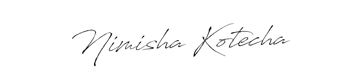 Design your own signature with our free online signature maker. With this signature software, you can create a handwritten (Antro_Vectra) signature for name Nimisha Kotecha. Nimisha Kotecha signature style 6 images and pictures png