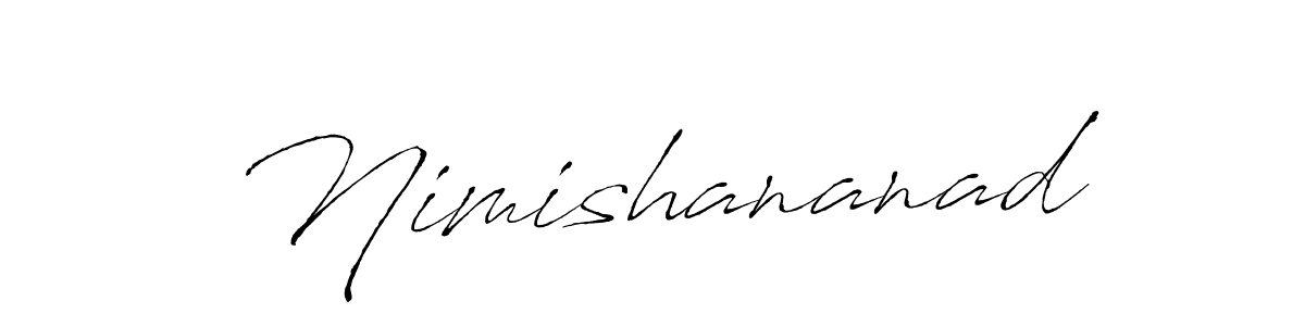 How to make Nimishananad name signature. Use Antro_Vectra style for creating short signs online. This is the latest handwritten sign. Nimishananad signature style 6 images and pictures png
