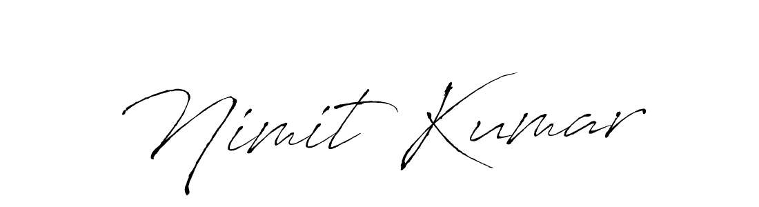 Design your own signature with our free online signature maker. With this signature software, you can create a handwritten (Antro_Vectra) signature for name Nimit Kumar. Nimit Kumar signature style 6 images and pictures png