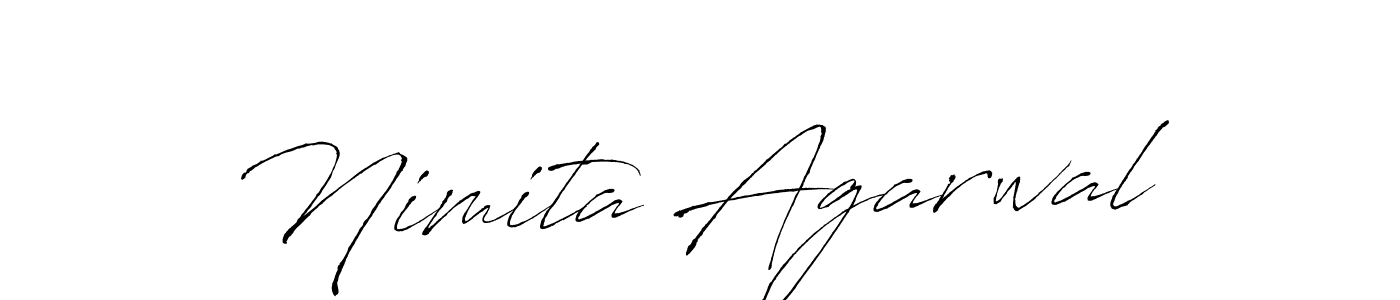Make a beautiful signature design for name Nimita Agarwal. With this signature (Antro_Vectra) style, you can create a handwritten signature for free. Nimita Agarwal signature style 6 images and pictures png