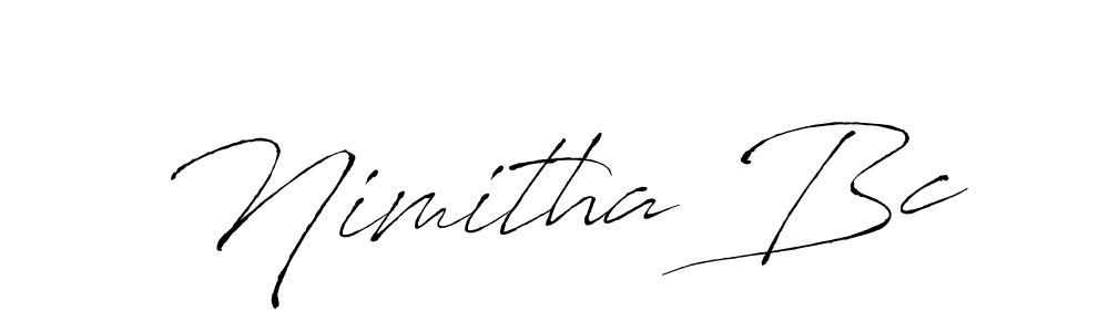 Create a beautiful signature design for name Nimitha Bc. With this signature (Antro_Vectra) fonts, you can make a handwritten signature for free. Nimitha Bc signature style 6 images and pictures png