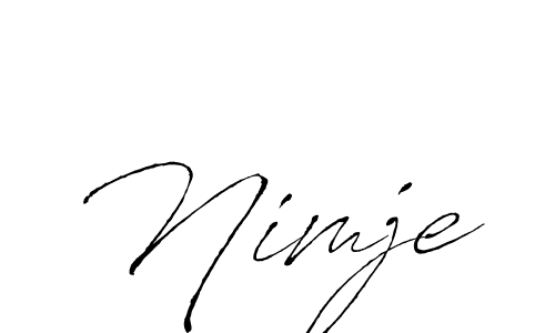 Here are the top 10 professional signature styles for the name Nimje. These are the best autograph styles you can use for your name. Nimje signature style 6 images and pictures png