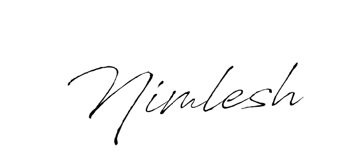 Design your own signature with our free online signature maker. With this signature software, you can create a handwritten (Antro_Vectra) signature for name Nimlesh. Nimlesh signature style 6 images and pictures png