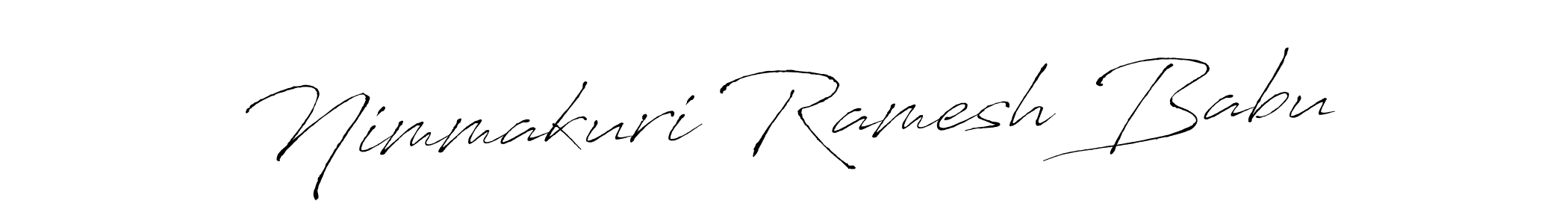 It looks lik you need a new signature style for name Nimmakuri Ramesh Babu. Design unique handwritten (Antro_Vectra) signature with our free signature maker in just a few clicks. Nimmakuri Ramesh Babu signature style 6 images and pictures png