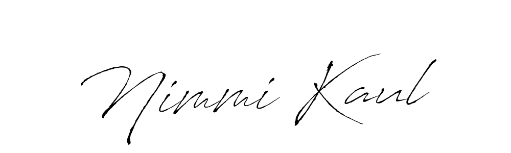 Similarly Antro_Vectra is the best handwritten signature design. Signature creator online .You can use it as an online autograph creator for name Nimmi Kaul. Nimmi Kaul signature style 6 images and pictures png