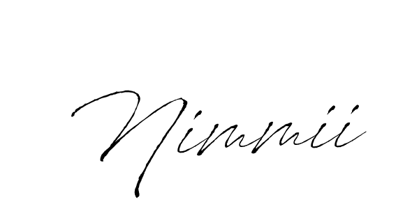 How to make Nimmii signature? Antro_Vectra is a professional autograph style. Create handwritten signature for Nimmii name. Nimmii signature style 6 images and pictures png