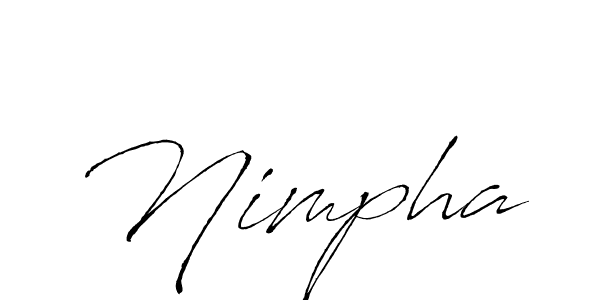 Design your own signature with our free online signature maker. With this signature software, you can create a handwritten (Antro_Vectra) signature for name Nimpha. Nimpha signature style 6 images and pictures png