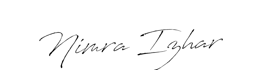 Also we have Nimra Izhar name is the best signature style. Create professional handwritten signature collection using Antro_Vectra autograph style. Nimra Izhar signature style 6 images and pictures png