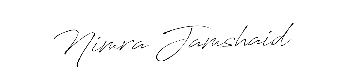 Create a beautiful signature design for name Nimra Jamshaid. With this signature (Antro_Vectra) fonts, you can make a handwritten signature for free. Nimra Jamshaid signature style 6 images and pictures png