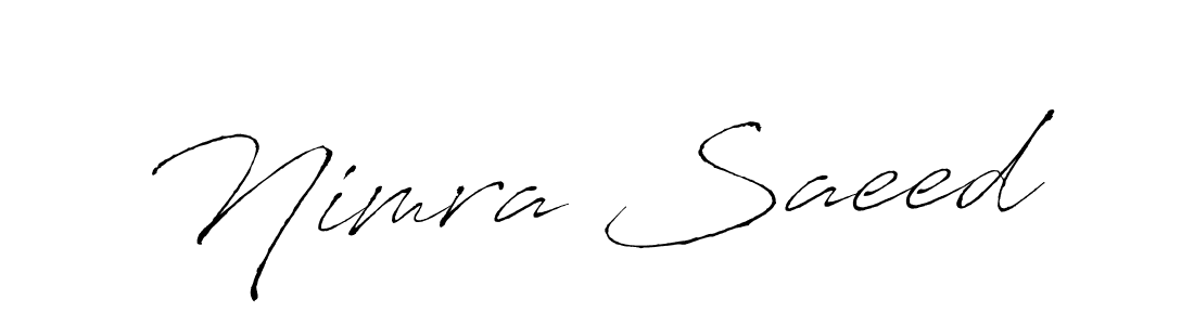 It looks lik you need a new signature style for name Nimra Saeed. Design unique handwritten (Antro_Vectra) signature with our free signature maker in just a few clicks. Nimra Saeed signature style 6 images and pictures png