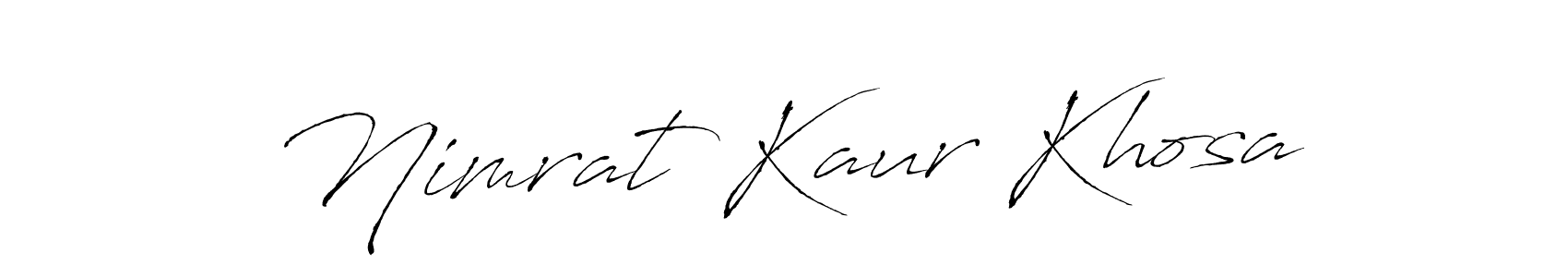 It looks lik you need a new signature style for name Nimrat Kaur Khosa. Design unique handwritten (Antro_Vectra) signature with our free signature maker in just a few clicks. Nimrat Kaur Khosa signature style 6 images and pictures png