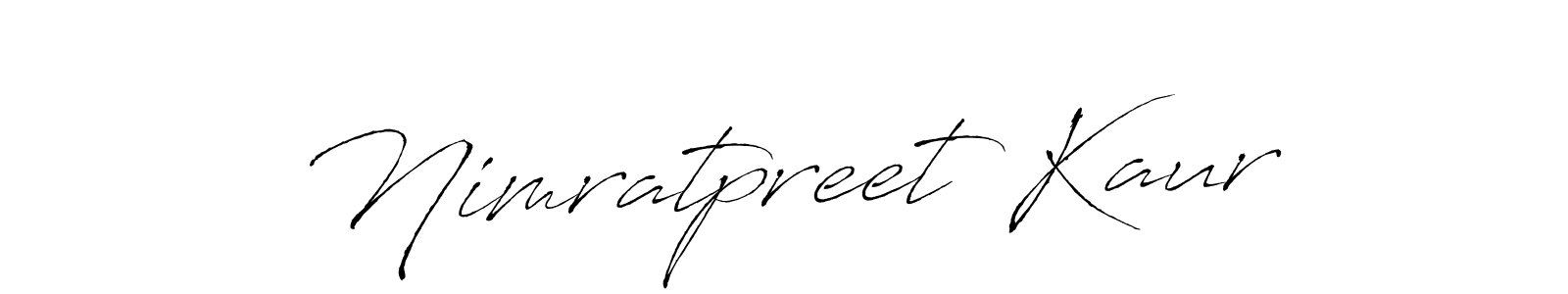 Design your own signature with our free online signature maker. With this signature software, you can create a handwritten (Antro_Vectra) signature for name Nimratpreet Kaur. Nimratpreet Kaur signature style 6 images and pictures png