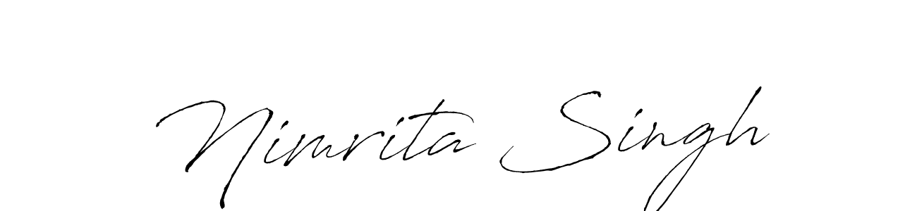 Use a signature maker to create a handwritten signature online. With this signature software, you can design (Antro_Vectra) your own signature for name Nimrita Singh. Nimrita Singh signature style 6 images and pictures png