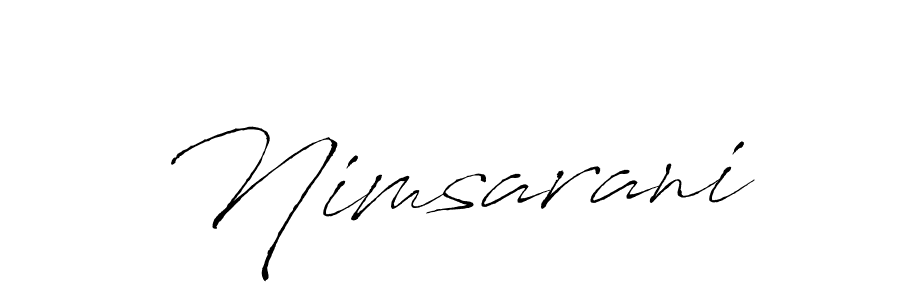 Antro_Vectra is a professional signature style that is perfect for those who want to add a touch of class to their signature. It is also a great choice for those who want to make their signature more unique. Get Nimsarani name to fancy signature for free. Nimsarani signature style 6 images and pictures png