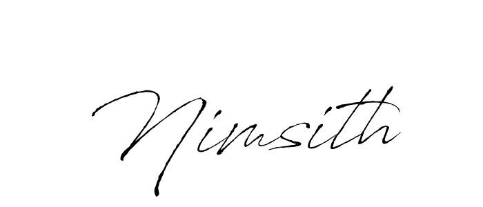 How to make Nimsith signature? Antro_Vectra is a professional autograph style. Create handwritten signature for Nimsith name. Nimsith signature style 6 images and pictures png