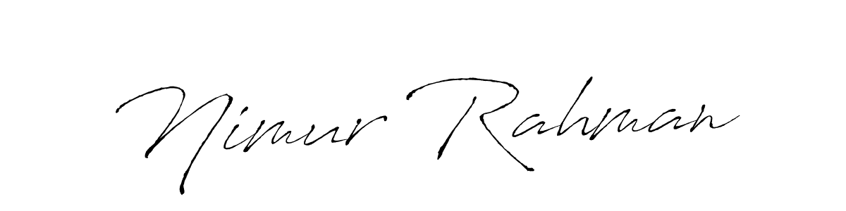 Antro_Vectra is a professional signature style that is perfect for those who want to add a touch of class to their signature. It is also a great choice for those who want to make their signature more unique. Get Nimur Rahman name to fancy signature for free. Nimur Rahman signature style 6 images and pictures png