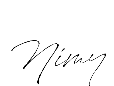 Create a beautiful signature design for name Nimy. With this signature (Antro_Vectra) fonts, you can make a handwritten signature for free. Nimy signature style 6 images and pictures png