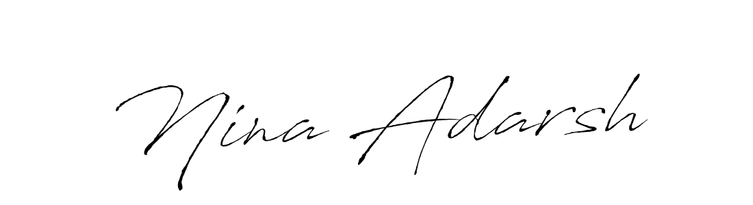 Also we have Nina Adarsh name is the best signature style. Create professional handwritten signature collection using Antro_Vectra autograph style. Nina Adarsh signature style 6 images and pictures png