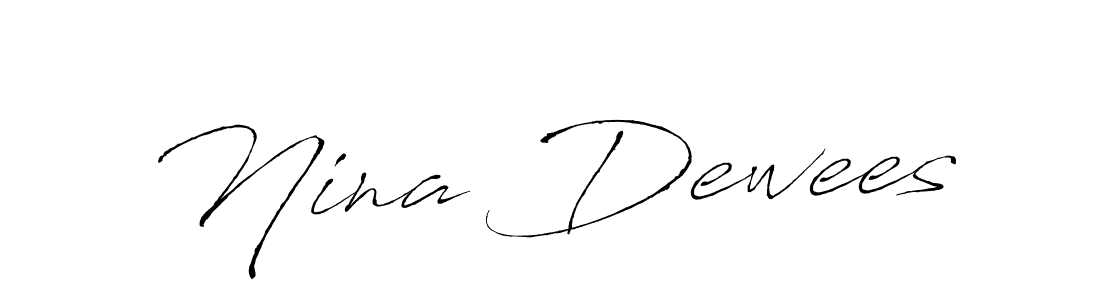 Make a beautiful signature design for name Nina Dewees. With this signature (Antro_Vectra) style, you can create a handwritten signature for free. Nina Dewees signature style 6 images and pictures png