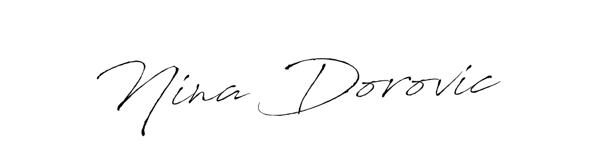 How to make Nina Dorovic signature? Antro_Vectra is a professional autograph style. Create handwritten signature for Nina Dorovic name. Nina Dorovic signature style 6 images and pictures png