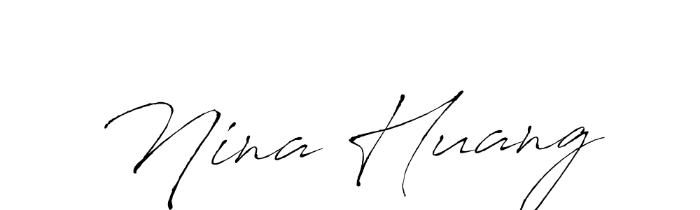 How to make Nina Huang signature? Antro_Vectra is a professional autograph style. Create handwritten signature for Nina Huang name. Nina Huang signature style 6 images and pictures png