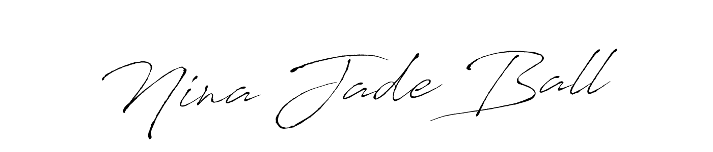 You can use this online signature creator to create a handwritten signature for the name Nina Jade Ball. This is the best online autograph maker. Nina Jade Ball signature style 6 images and pictures png