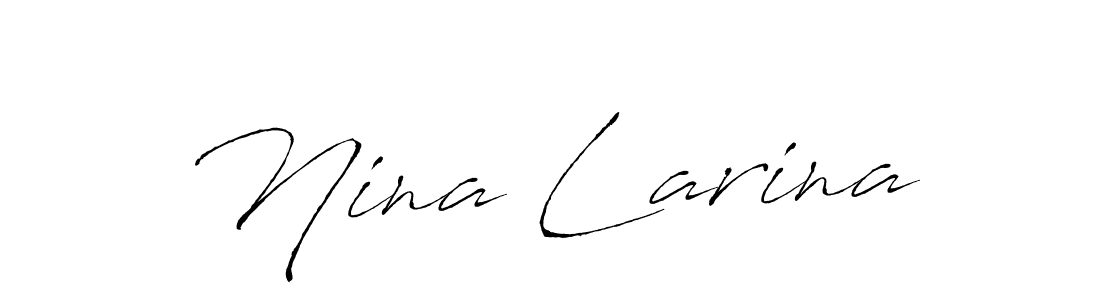 Also we have Nina Larina name is the best signature style. Create professional handwritten signature collection using Antro_Vectra autograph style. Nina Larina signature style 6 images and pictures png