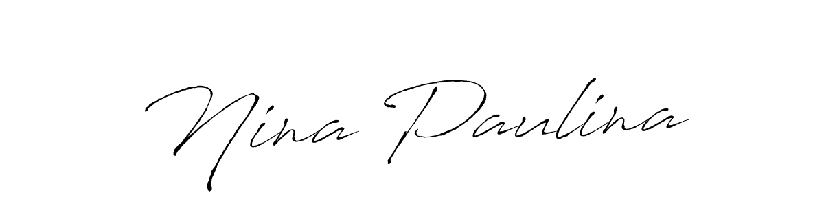 Create a beautiful signature design for name Nina Paulina. With this signature (Antro_Vectra) fonts, you can make a handwritten signature for free. Nina Paulina signature style 6 images and pictures png