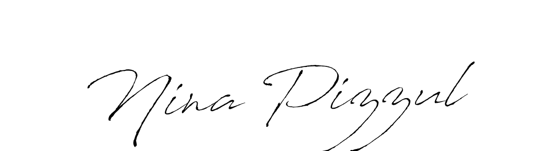 How to make Nina Pizzul name signature. Use Antro_Vectra style for creating short signs online. This is the latest handwritten sign. Nina Pizzul signature style 6 images and pictures png