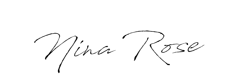 Best and Professional Signature Style for Nina Rose. Antro_Vectra Best Signature Style Collection. Nina Rose signature style 6 images and pictures png