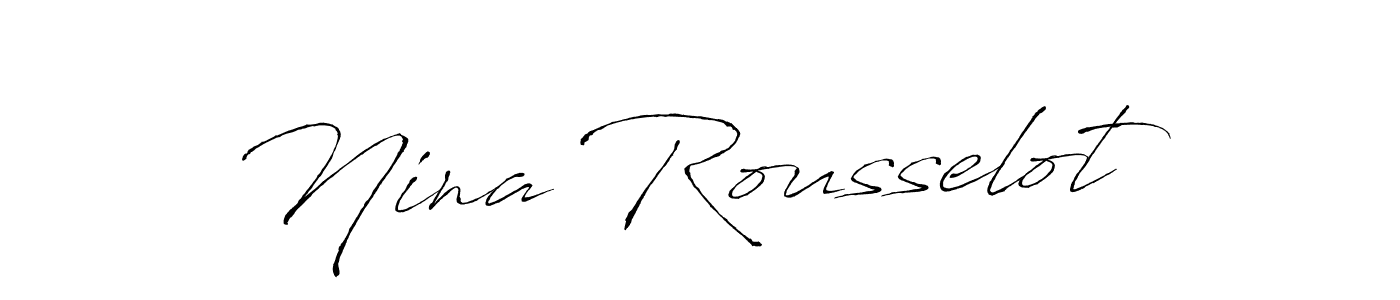 See photos of Nina Rousselot official signature by Spectra . Check more albums & portfolios. Read reviews & check more about Antro_Vectra font. Nina Rousselot signature style 6 images and pictures png