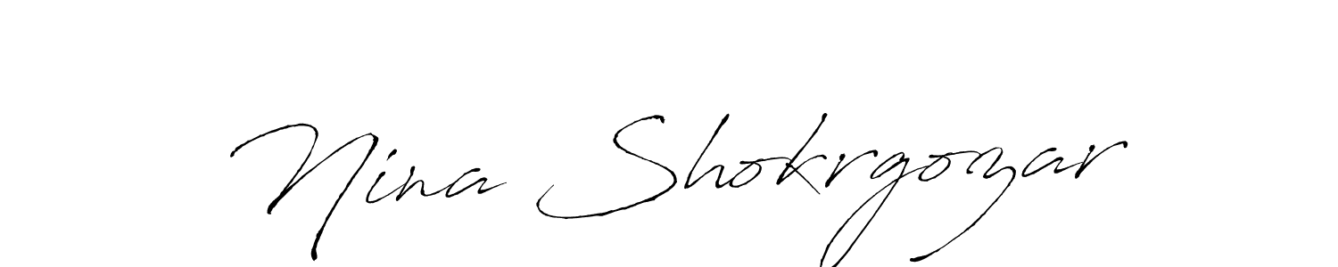Also we have Nina Shokrgozar name is the best signature style. Create professional handwritten signature collection using Antro_Vectra autograph style. Nina Shokrgozar signature style 6 images and pictures png
