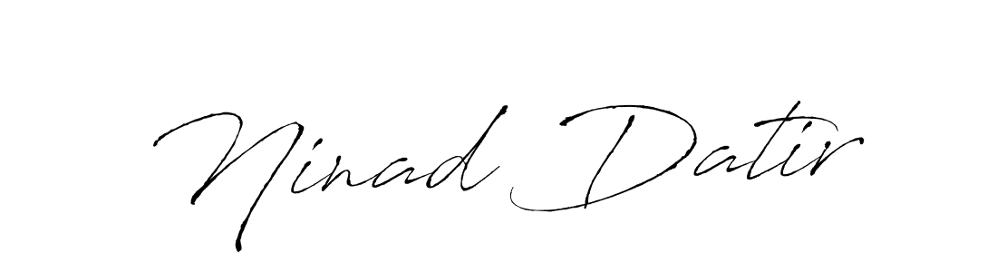 The best way (Antro_Vectra) to make a short signature is to pick only two or three words in your name. The name Ninad Datir include a total of six letters. For converting this name. Ninad Datir signature style 6 images and pictures png