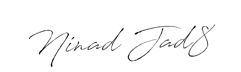 if you are searching for the best signature style for your name Ninad Jad8. so please give up your signature search. here we have designed multiple signature styles  using Antro_Vectra. Ninad Jad8 signature style 6 images and pictures png