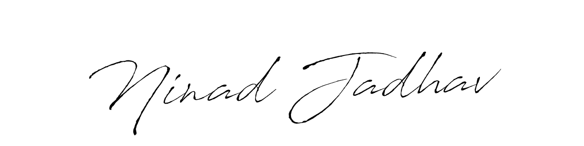 Make a beautiful signature design for name Ninad Jadhav. Use this online signature maker to create a handwritten signature for free. Ninad Jadhav signature style 6 images and pictures png